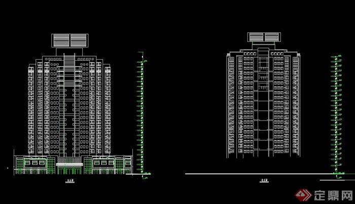 高层住宅楼设计cad方案图