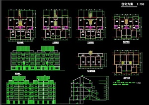 某地低层住宅楼设计cad方案