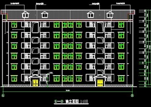 住宅小区6层住宅楼建筑施工图