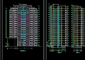 高层住宅楼素材设计cad施工图