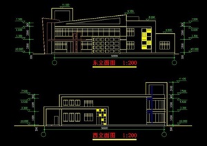 简约2层幼儿园学校建筑方案