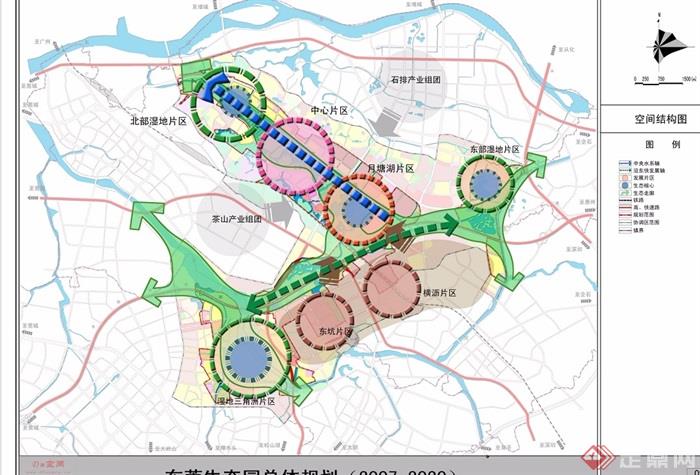 东莞生态园城市总体规划设计cad、jpg方案