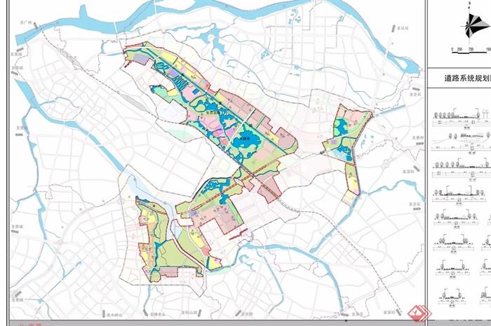 东莞生态园城市总体规划设计cad、jpg方案