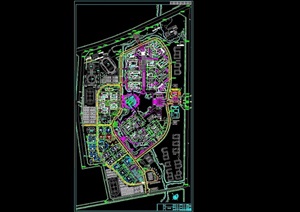 某校区规划详细设计cad平面图