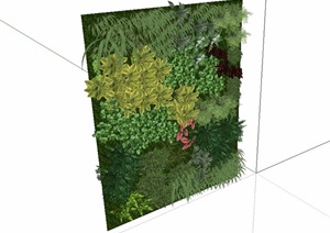 植物景墙设计SU(草图大师)模型