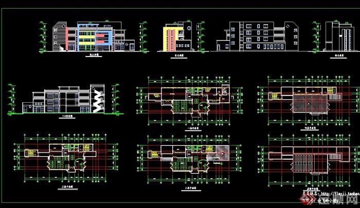 现代多层详细的幼儿园设计cad方案