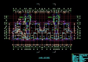 某现代多层住宅建筑楼设计cad方案