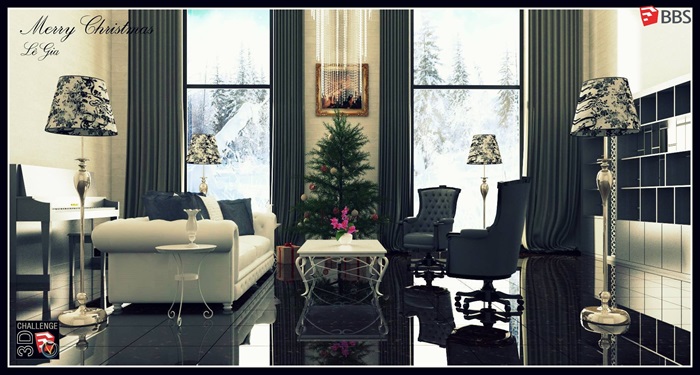 精细起居室详细的客厅设计su模型及效果图