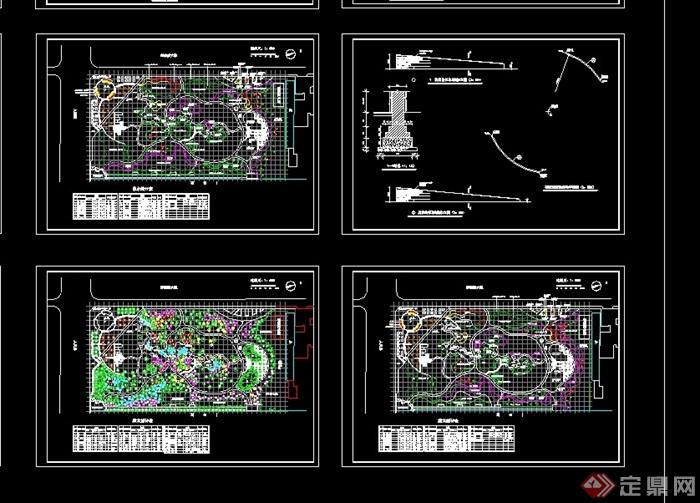 园林详细公园景观设计cad施工图