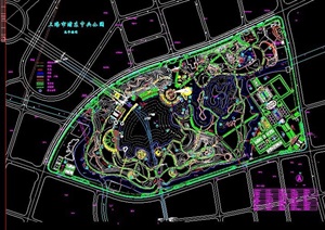 某中央公园规划总平面图