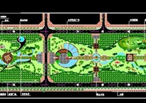 长形休闲公园规划设计图纸