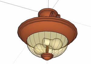 欧式风格独特的吊灯素材SU(草图大师)模型