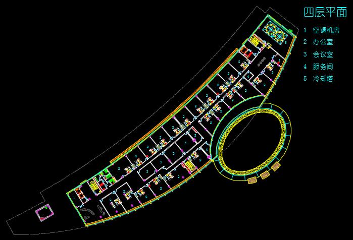 四层长途客运站建筑设计方案（含CAD图JPG效果图及WORD版设计说明）-19720平(8)