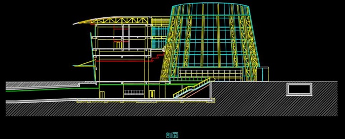 四层长途客运站建筑设计方案（含CAD图JPG效果图及WORD版设计说明）-19720平(10)
