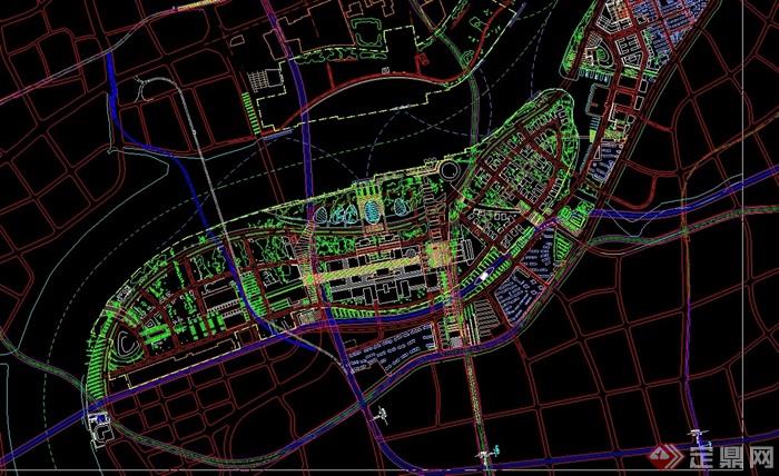 某现代风格详细完整经典的城市设计cad方案