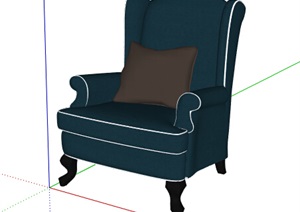 欧式风格独特详细完整椅子SU(草图大师)模型
