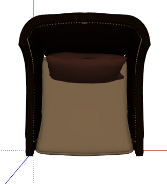 现代风格椅子素材设计su模型