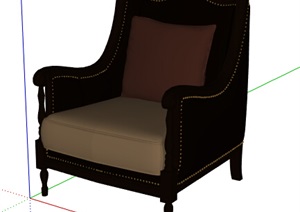 现代风格椅子素材设计SU(草图大师)模型