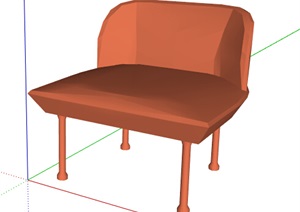 现代风格独特椅子SU(草图大师)模型