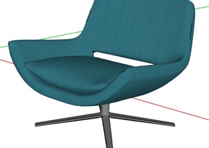 现代风格简约室内沙发椅SU(草图大师)模型