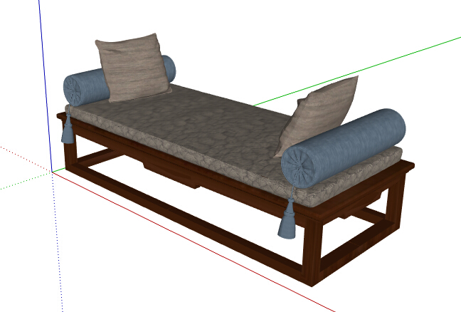 现代风格独特室内沙发坐素材设计su模型