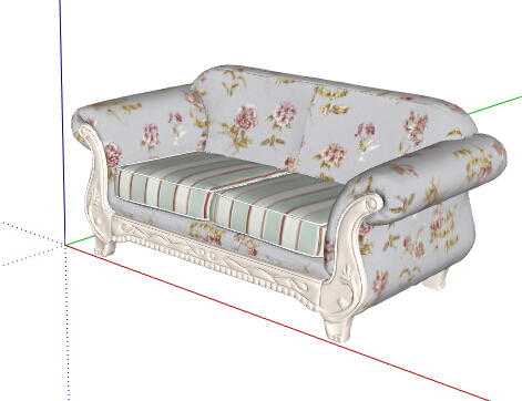 欧式风格室内装饰沙发设计su模型
