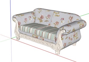 欧式风格室内装饰沙发设计SU(草图大师)模型