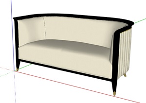 某现代风格室内沙发SU(草图大师)模型