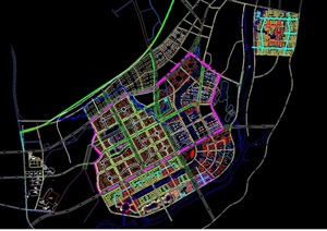 现代详细完整的城市规划cad方案