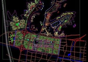 经典详细的城市规划设计cad方案图