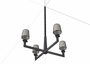 室内装饰吊灯灯具SU(草图大师)模型