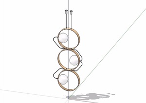 现代风格独特造型吊灯SU(草图大师)模型