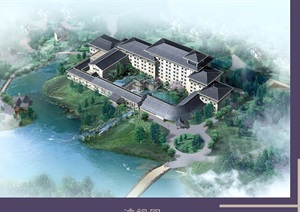西山湖宾馆(五星级)全套建筑jpg方案及cad施工图