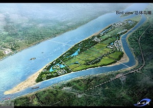 某江心洲农业生态旅游度假区规划设计jpg方案