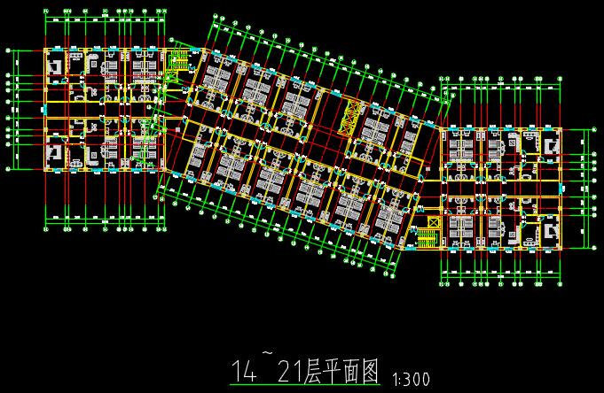 二十一层酒店建筑方案图(含CAD图+PSD效果图+su模型+排版JPG）-约53400平(6)