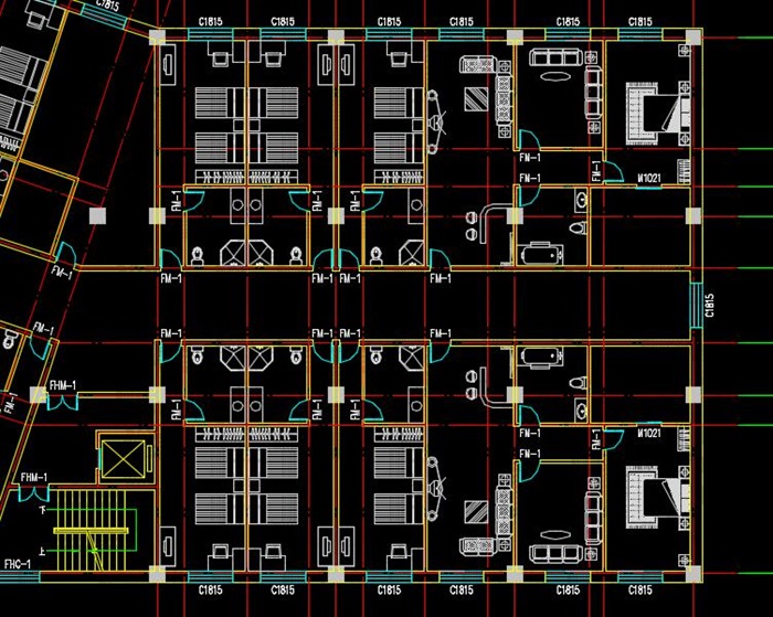 二十一层酒店建筑方案图(含CAD图+PSD效果图+su模型+排版JPG）-约53400平(16)