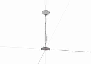 现代风格室内简单的吊灯SU(草图大师)模型