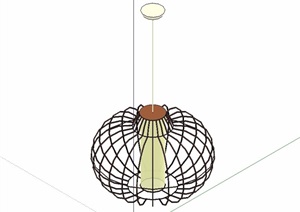 现代室内独特吊灯顶灯素材SU(草图大师)模型