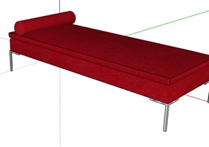 现代风格详细坐凳素材设计SU(草图大师)模型