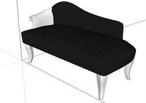 某室内详细的沙发椅SU(草图大师)模型