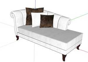 某详细室内现代沙发设计SU(草图大师)模型