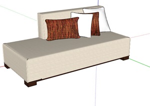 某详细室内沙发素材SU(草图大师)模型