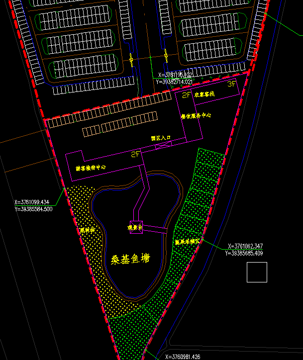 游乐场总平面详细规划CAD方案