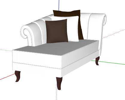 某简欧室内详细的沙发椅su模型