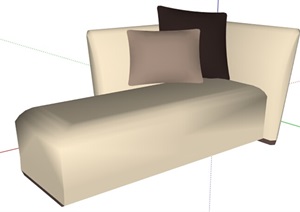 某现代风格住宅室内沙发设计SU(草图大师)模型