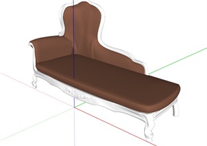 某欧式室内沙发沙发设计SU(草图大师)模型