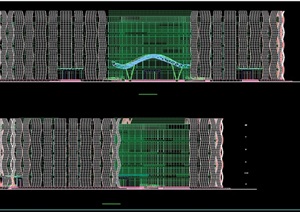 防城港市科技图书馆建筑cad施工图