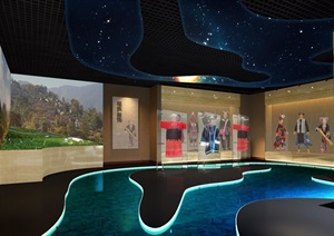 广东瑶族民族文化博物馆室内cad、jpg平面图设计