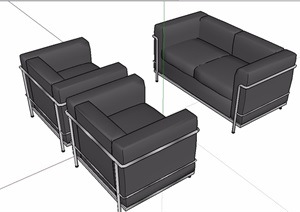 沙发、座椅详细设计SU(草图大师)模型