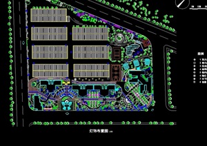 高新工业园区规划设计cad方案图